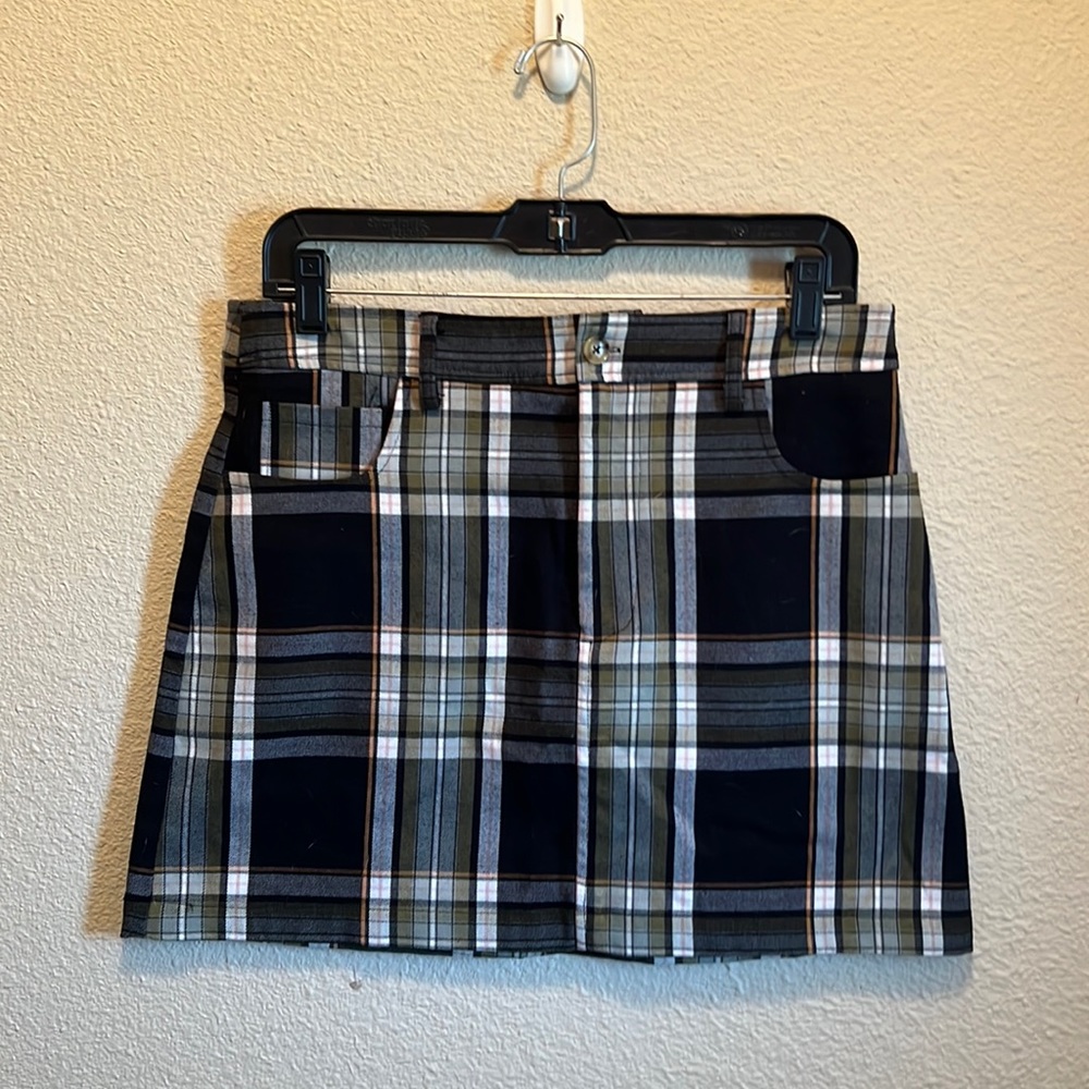Plaid Forever 21 Mini Skirt with pockets
